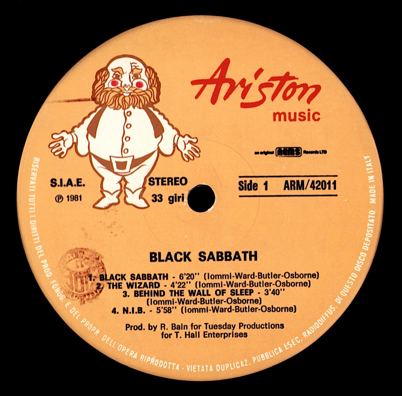 Black Sabbath - Black Sabbath (Vinyl LP | IT Reissue | 1981)