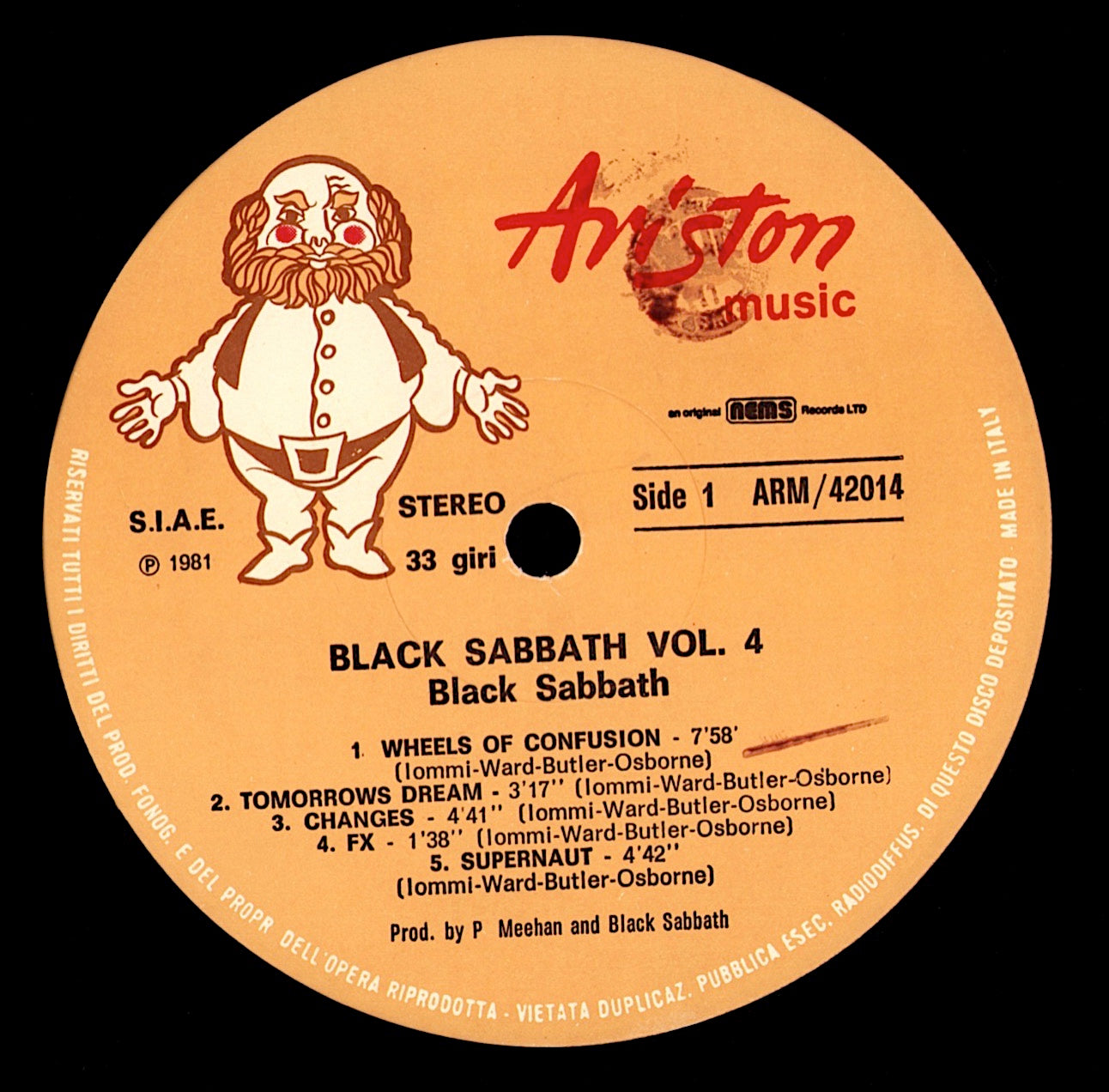 Black Sabbath - Black Sabbath Vol. 4 (Vinyl LP | IT Reissue | 1981)