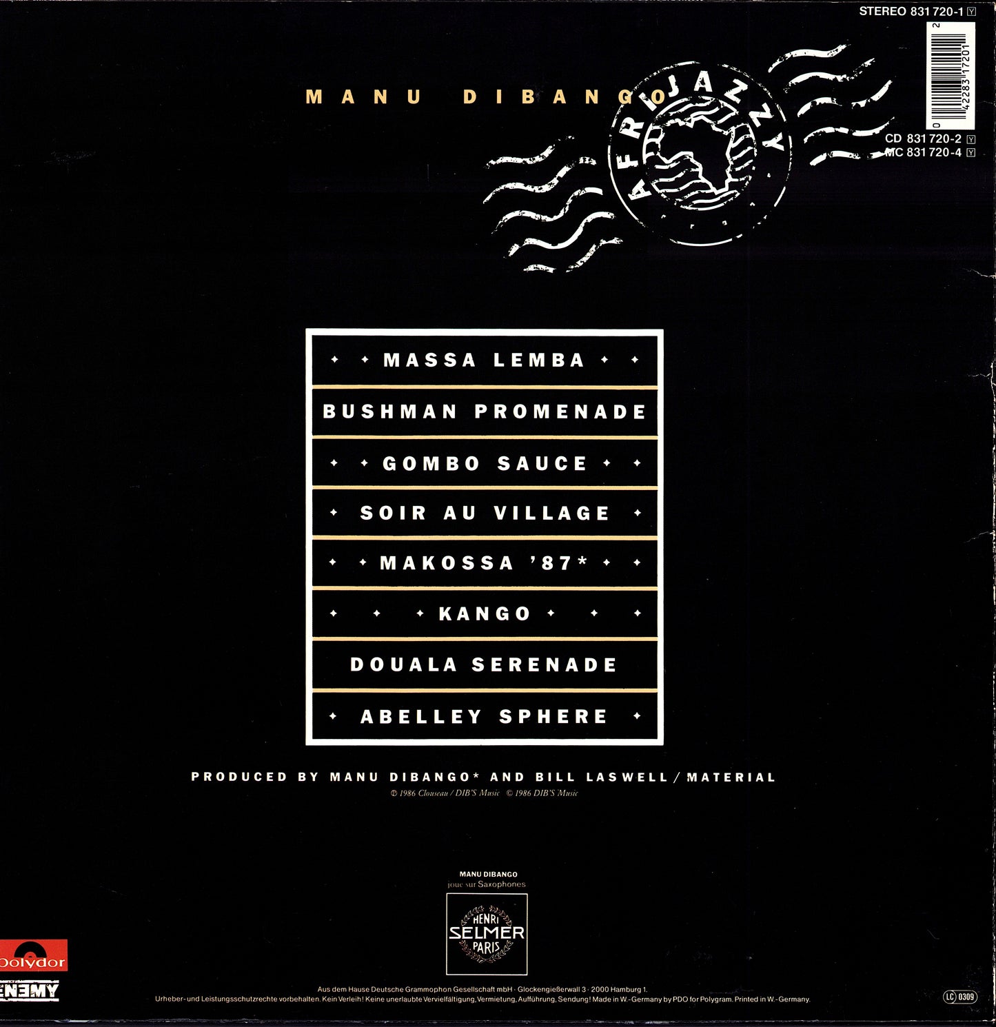 Manu Dibango - Electric Africa (Vinyl LP) 