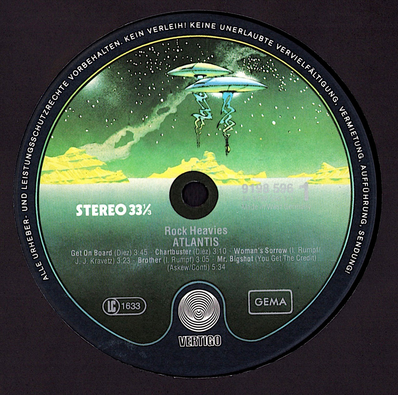 Atlantis - Atlantis Vinyl LP Kopie