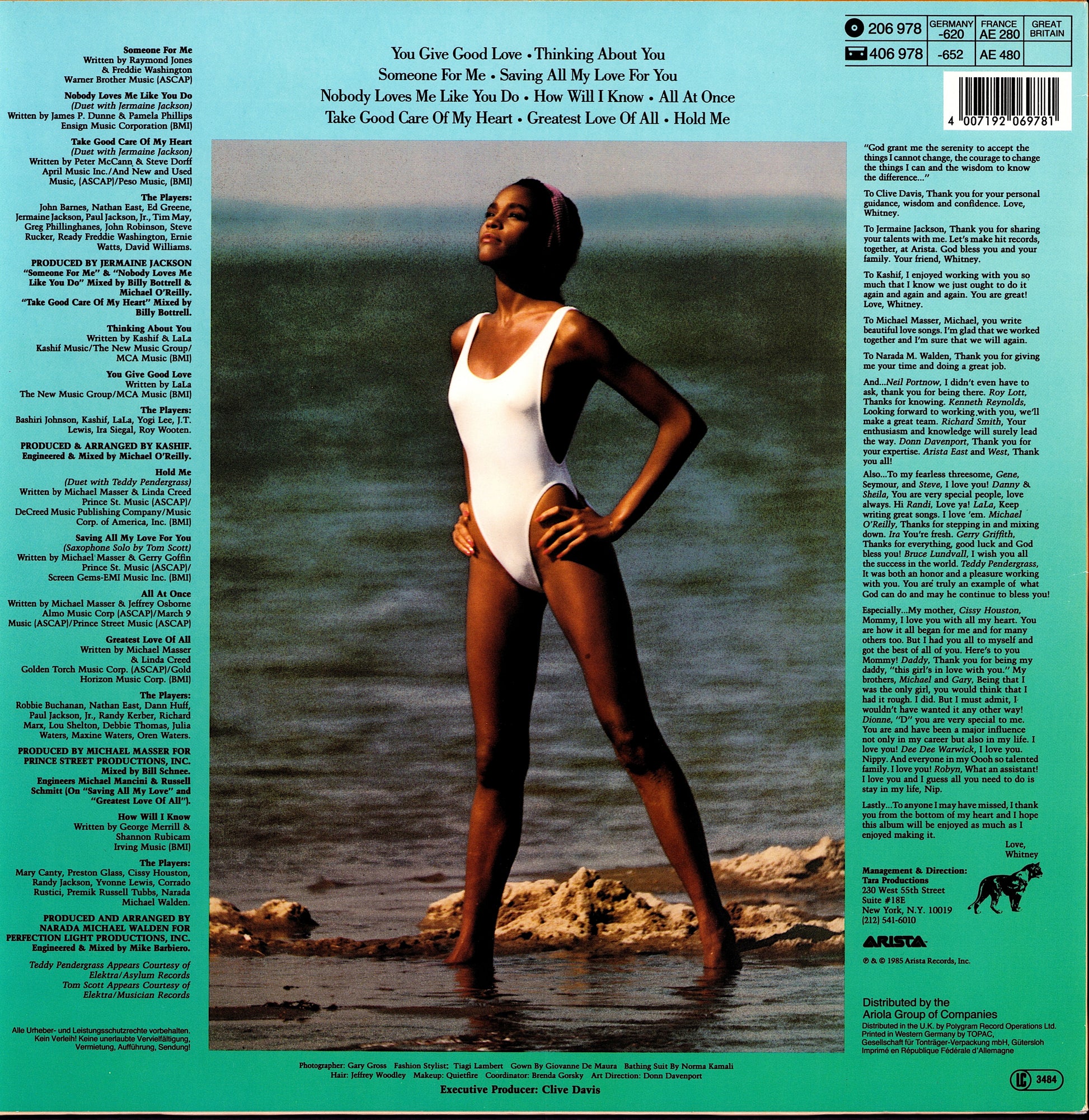 Whitney Houston – Whitney Houston Vinyl LP Kopie