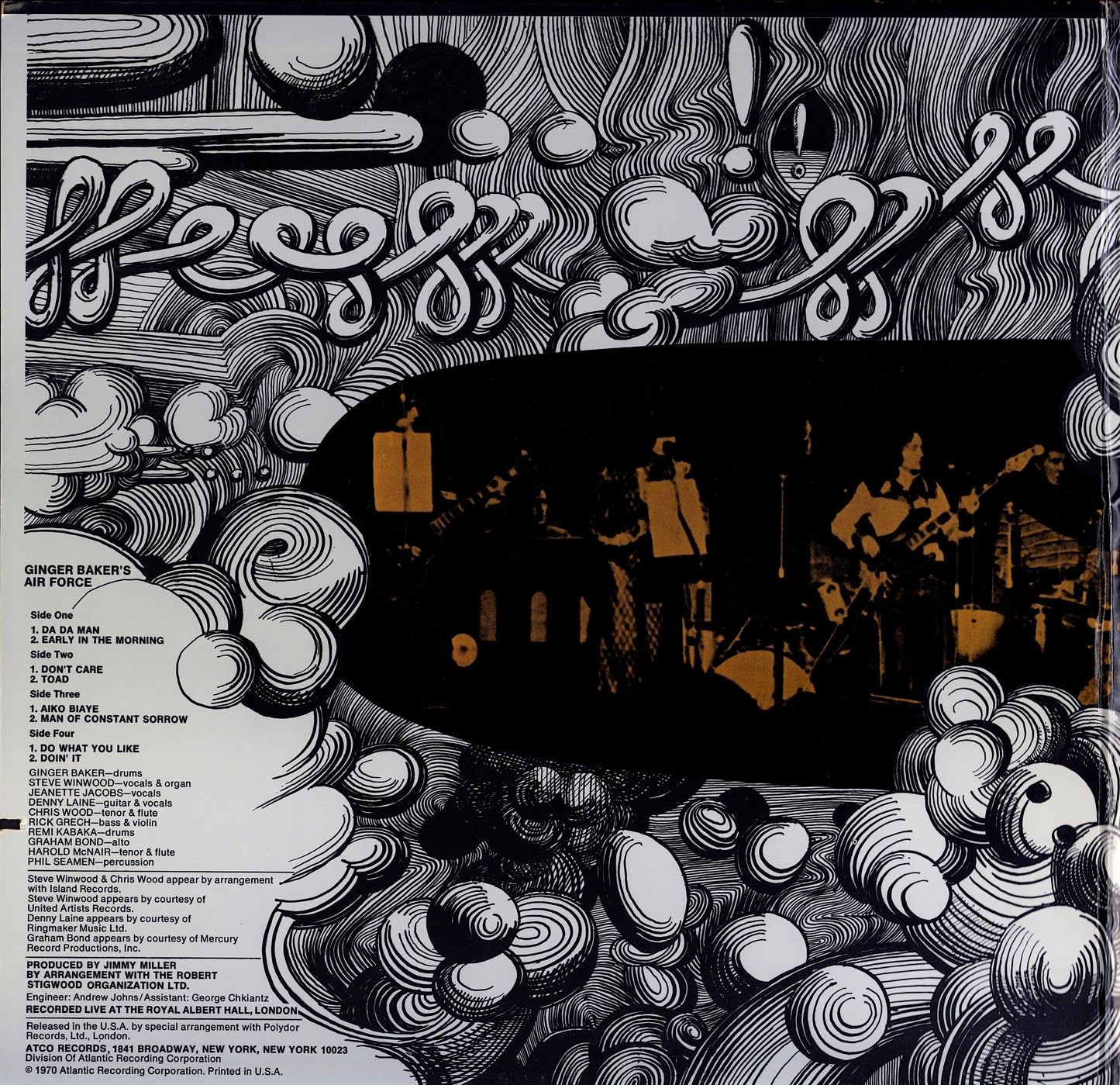 Ginger Baker's Air Force ‎- Ginger Baker's Air Force Vinyl 2LP