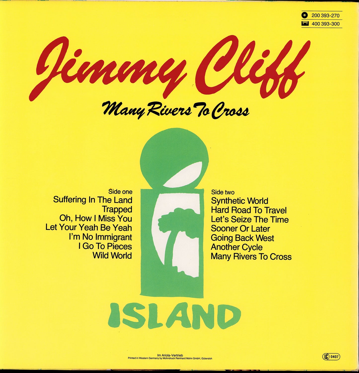 Jimmy Cliff - Many Rivers To Cross (Vinyl LP | DE Original | 1978)