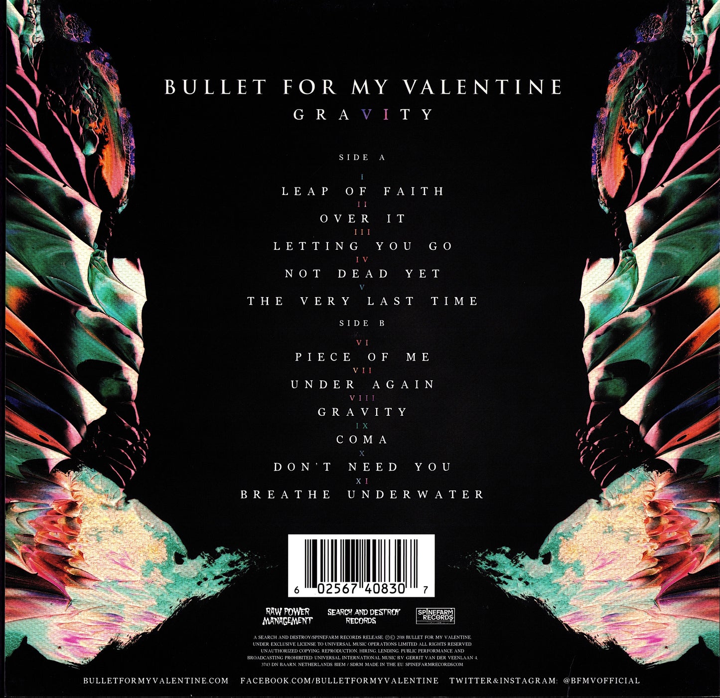 Bullet For My Valentine ‎– Gravity Vinyl LP