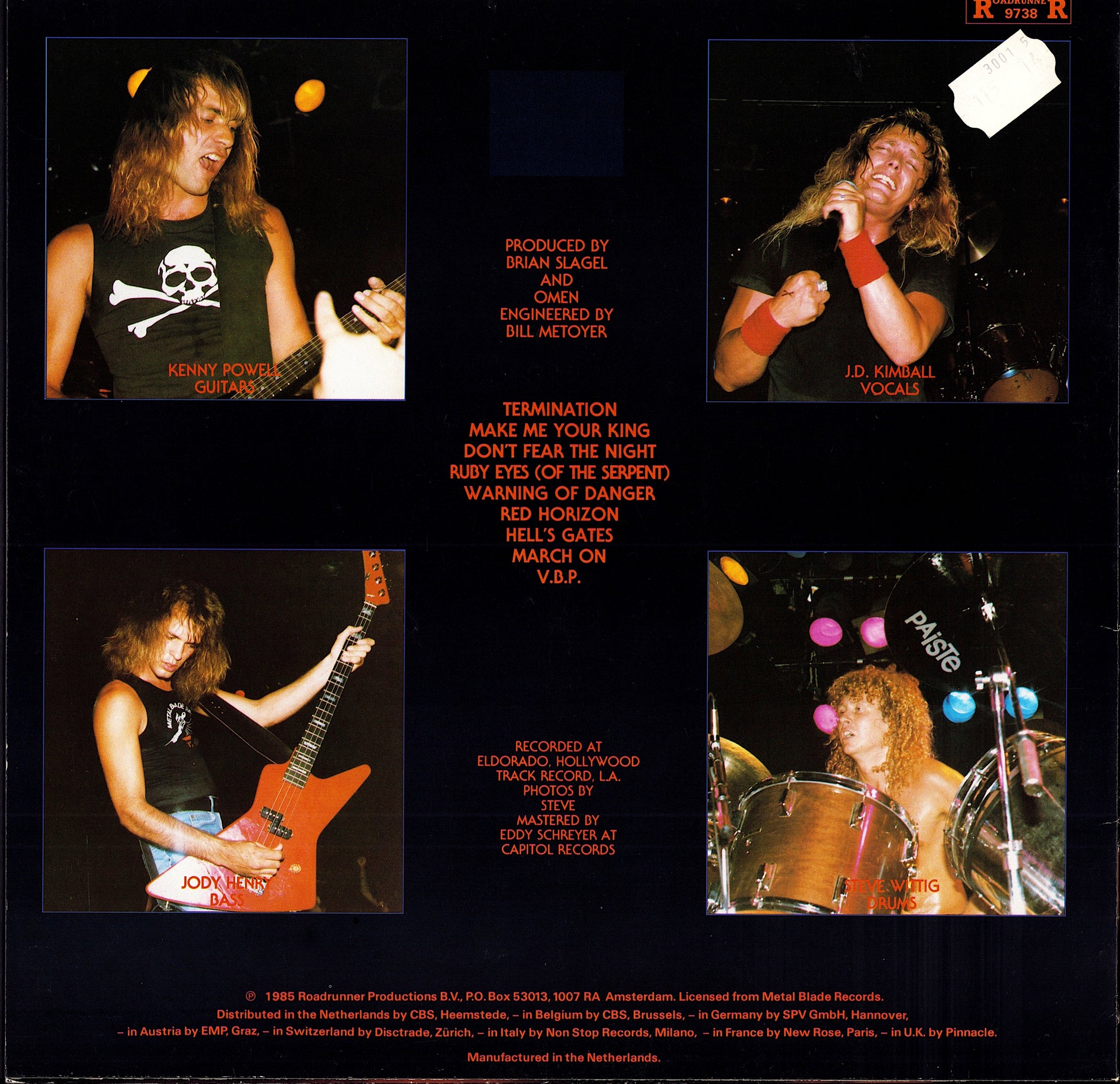 Metal Church - Blessing In Disguise Vinyl LP | EU Original | 1989 Kopie Kopie Kopie