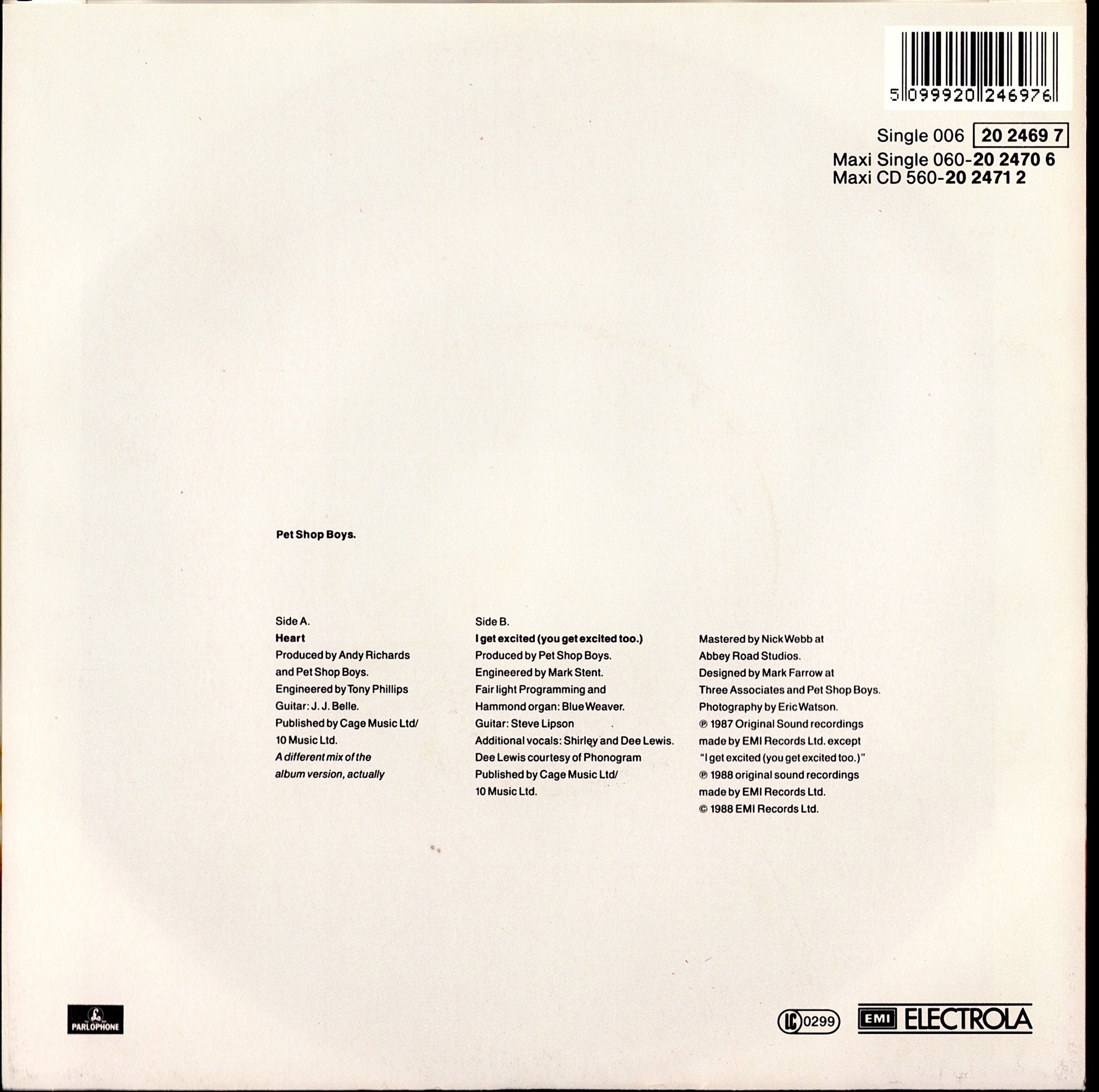 Pet Shop Boys – Rent 7" Vinyl Single | EU Original | 1987 Kopie Kopie Kopie Kopie Kopie