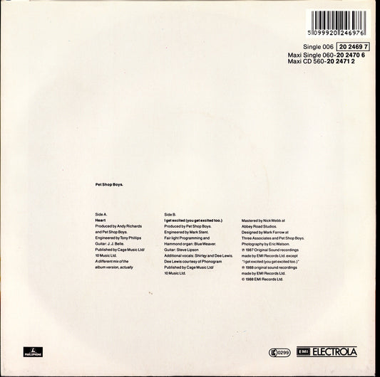Pet Shop Boys – Rent 7" Vinyl Single | EU Original | 1987 Kopie Kopie Kopie Kopie Kopie