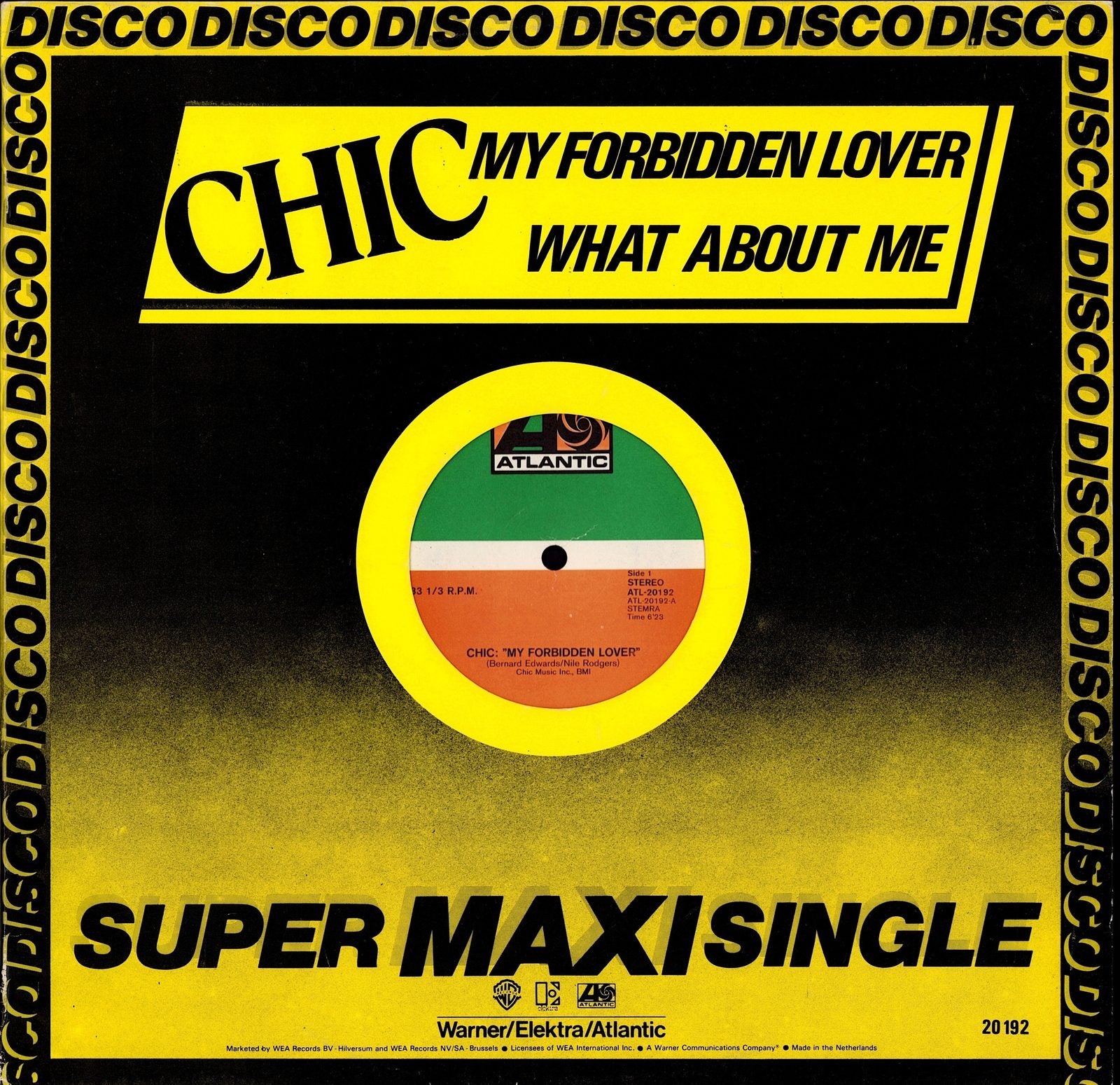 Chic ‎- My Forbidden Lover Vinyl 12" Maxi-Single