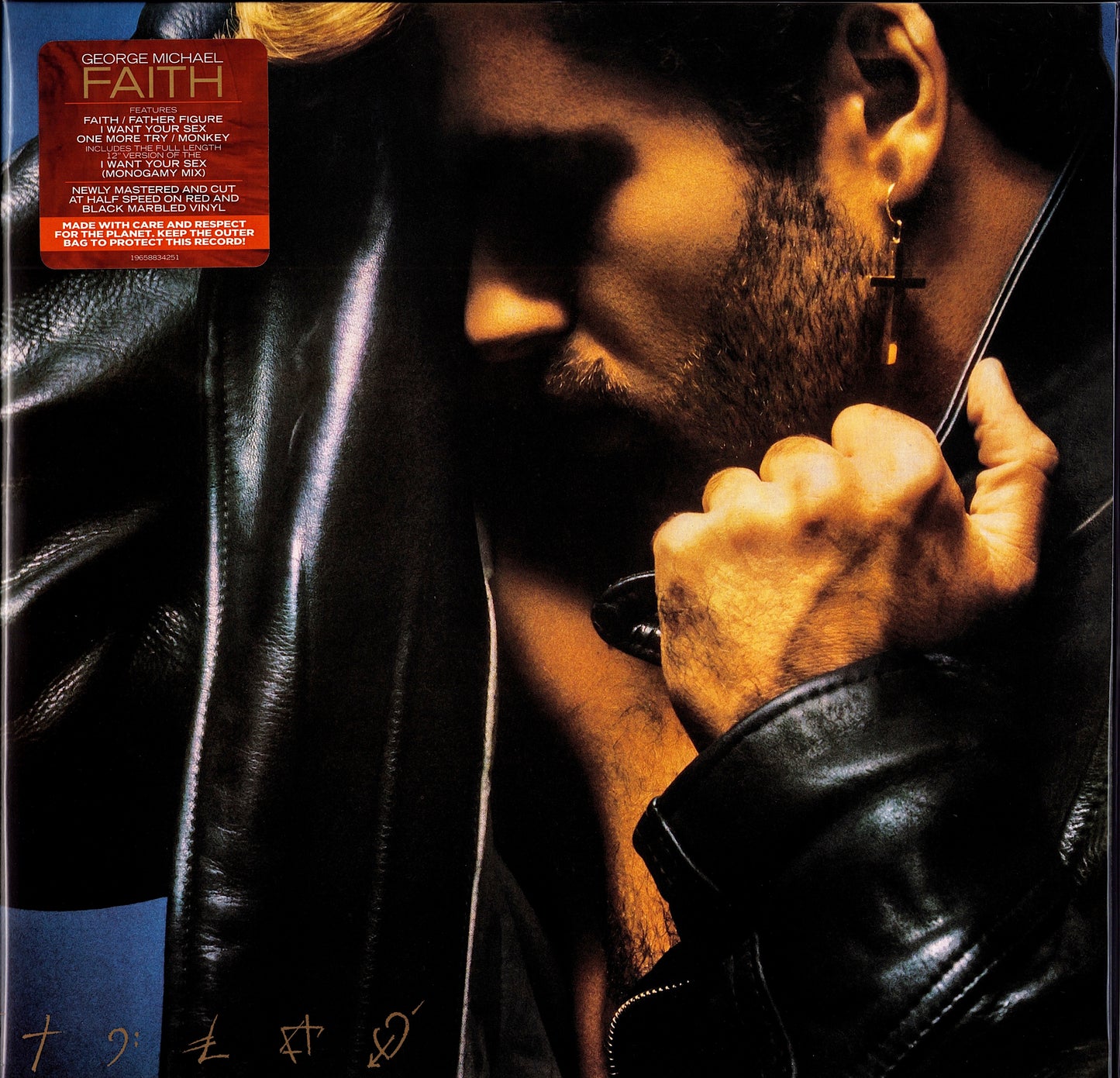 George Michael - Faith Red & Black Marbled Vinyl 2LP Half Speed Mastered