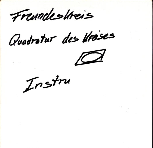 Freundeskreis - Quadratur Des Kreises Instrumentals (Vinyl 2LP | White Label | DE Original | 1997)