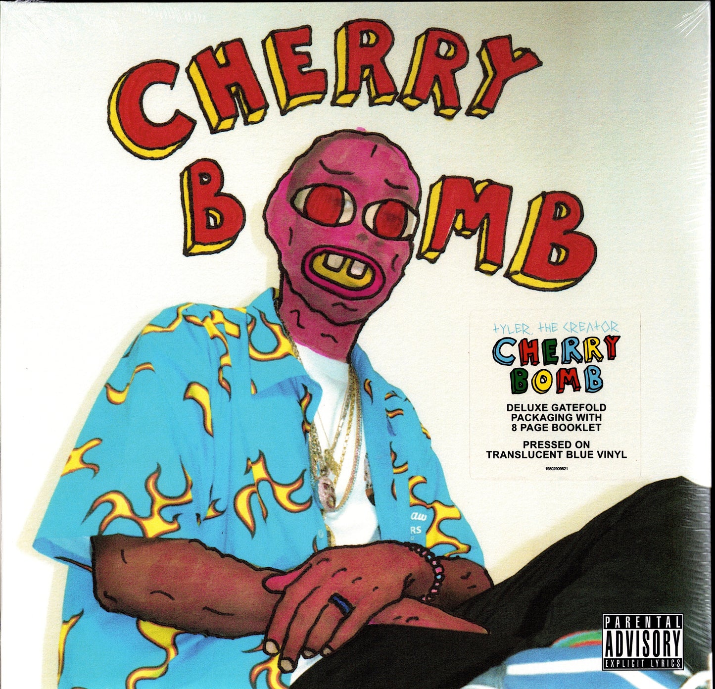 Tyler, The Creator – Cherry Bomb Mask Cover Translucent Blue Vinyl 2LP
