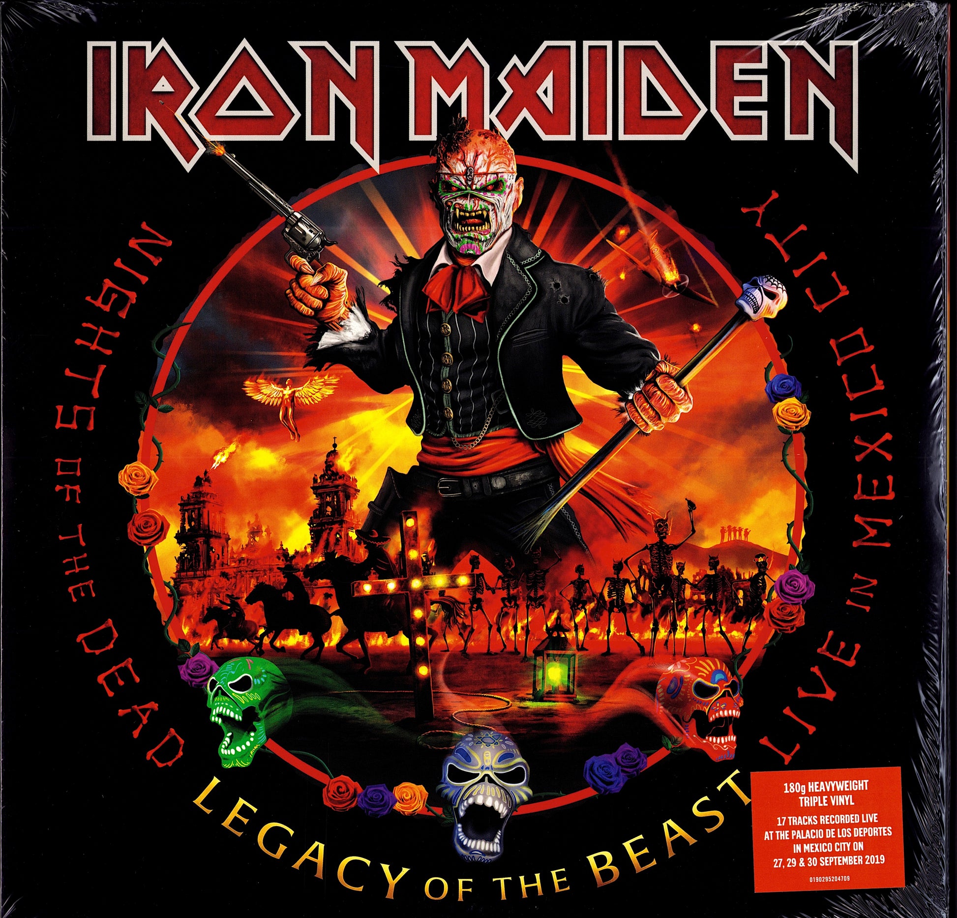 Iron Maiden ‎- Nights Of The Dead, Legacy Of The Beast: Live In Mexico City Vinyl 3LP