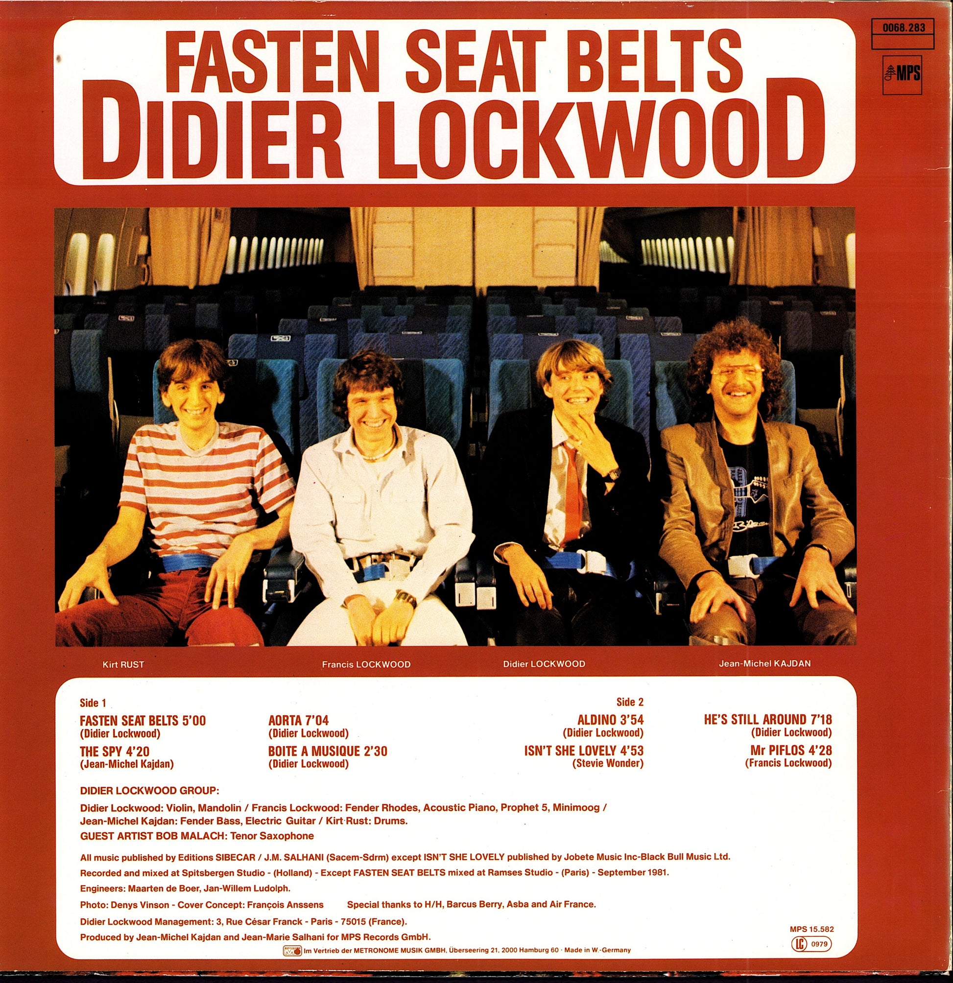 Didier Lockwood – Fasten Seat Belts Vinyl LP | DE Original | 1982