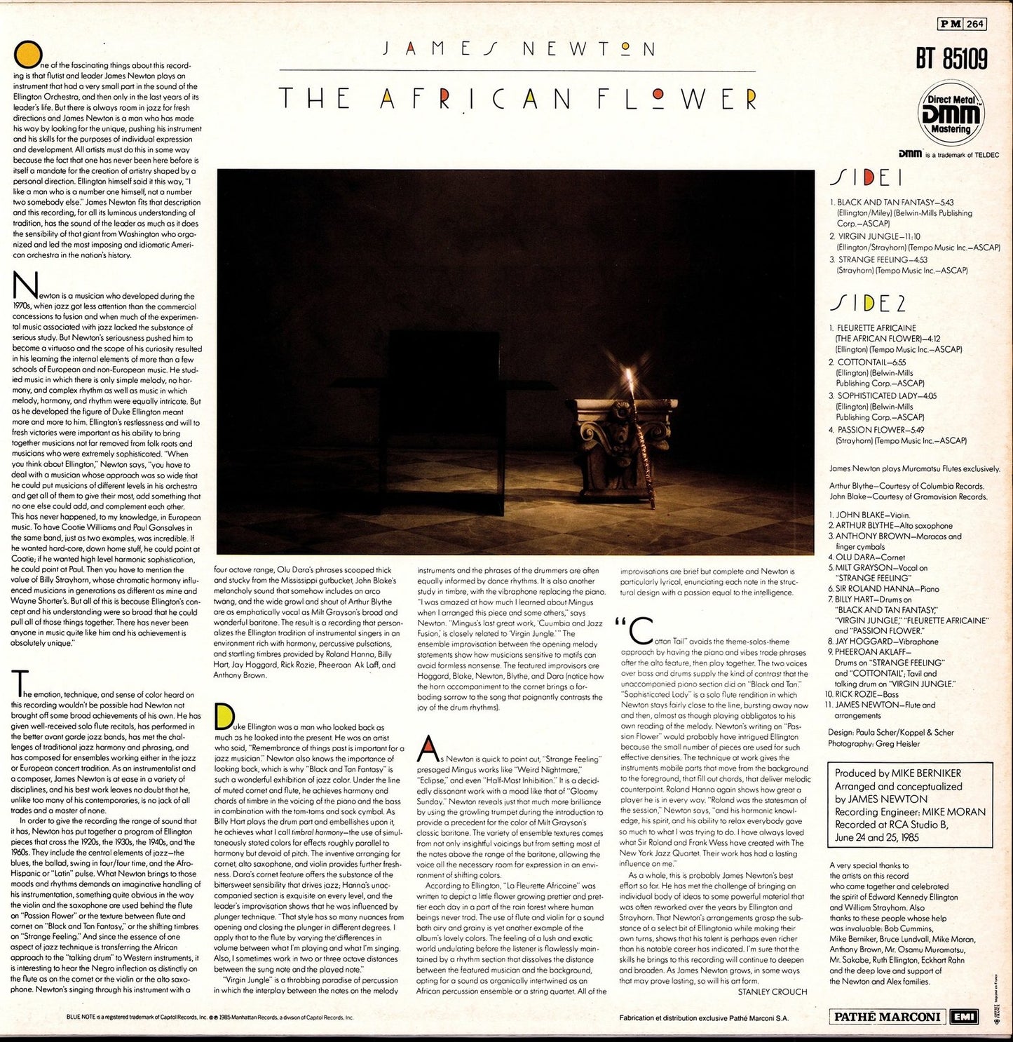 James Newton – The African Flower Vinyl LP | FR Original | 1985