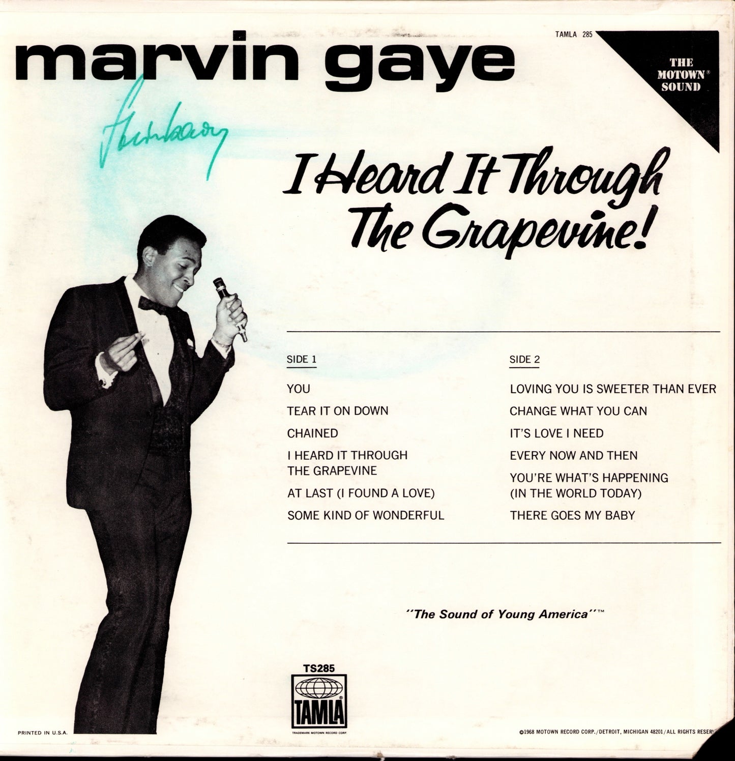 Marvin Gaye – I Heard It Through The Grapevine! Vinyl LP | US Reissue | 1969