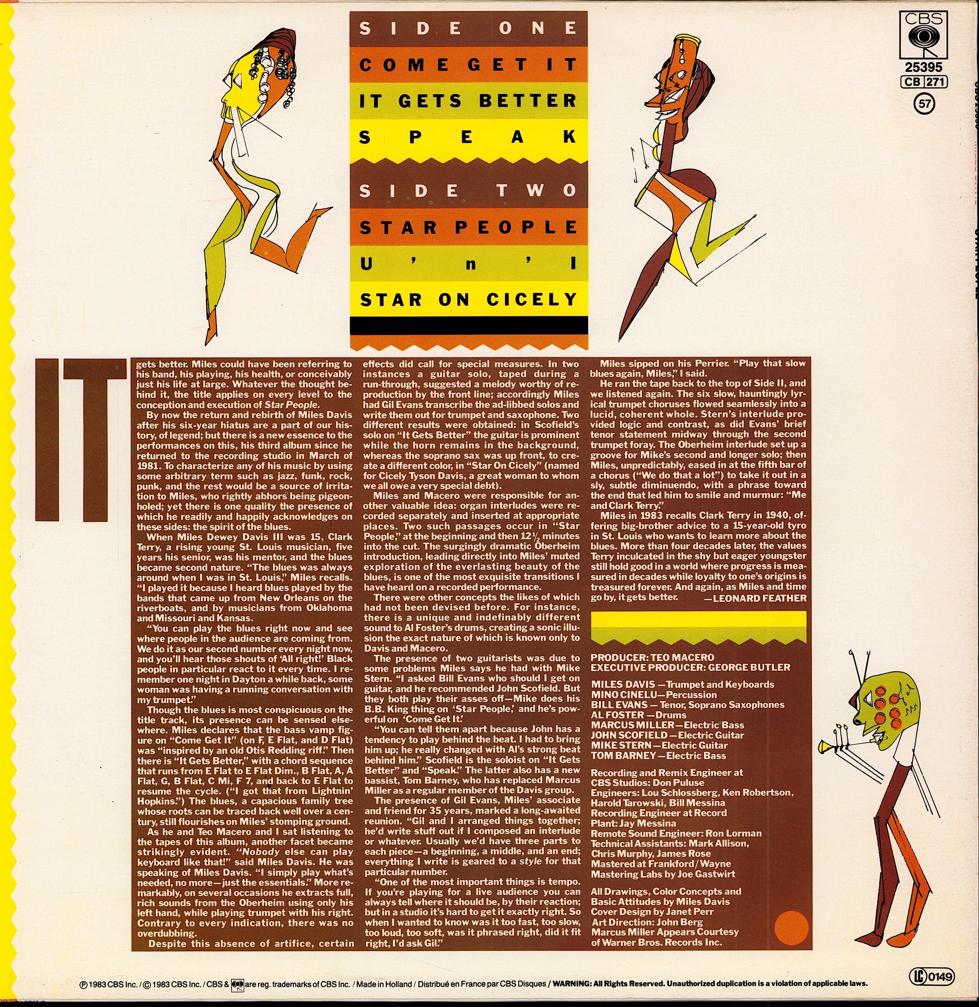 Miles Davis – Star People Vinyl LP | EU Original | 1983