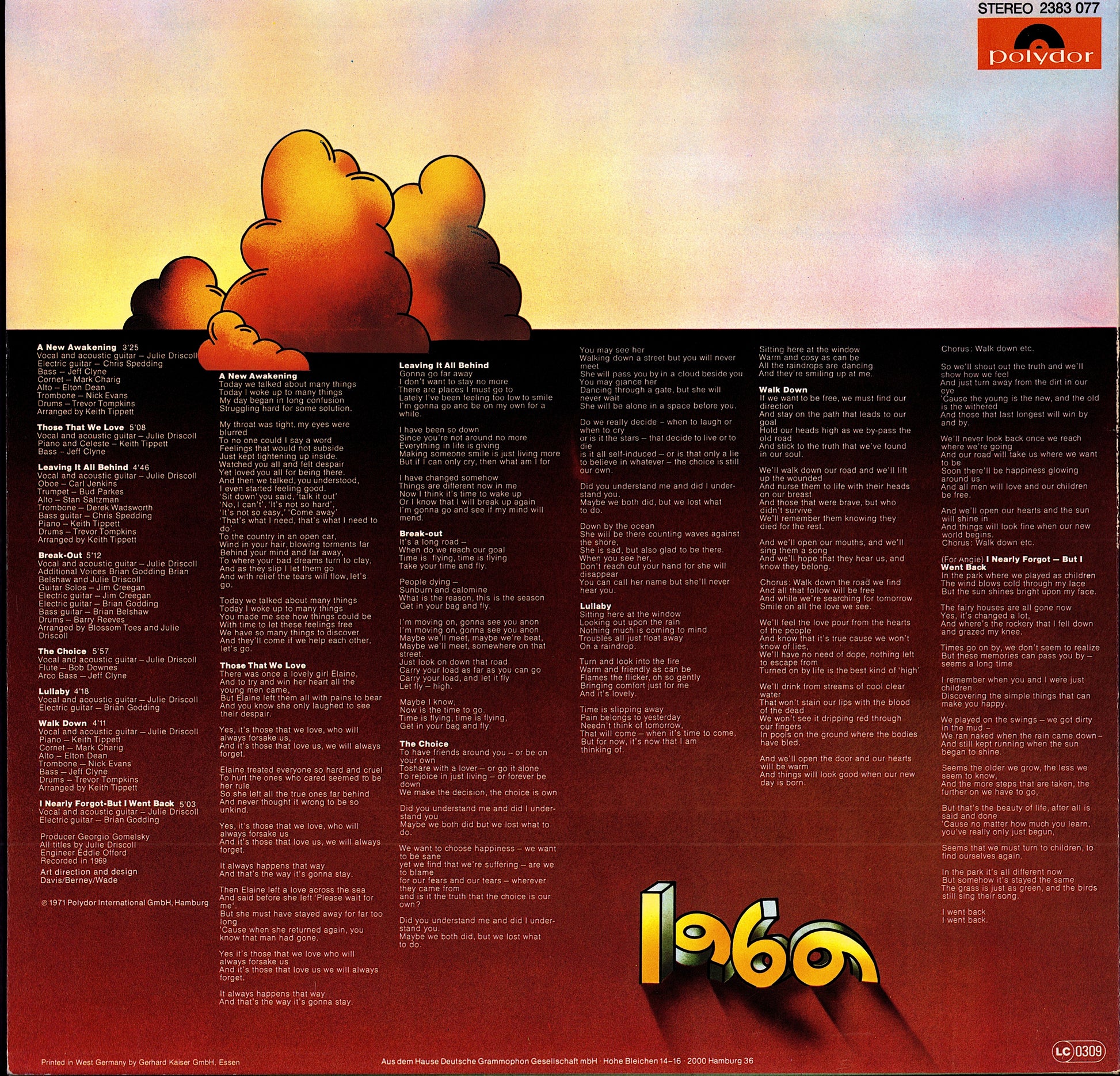 Julie Driscoll – 1969 Vinyl LP | DE Reissue | 1983