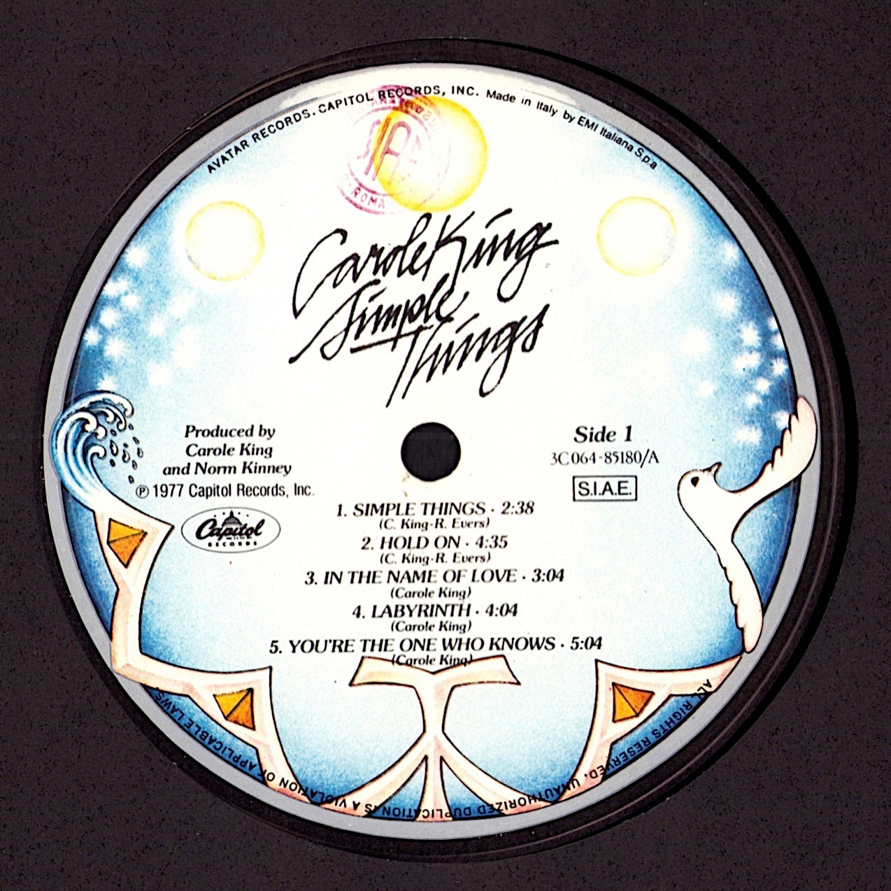 Carole King – Simple Things Vinyl LP | IT Original | 1977