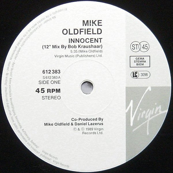 Mike Oldfield - Innocent Vinyl 12" Maxi-Single