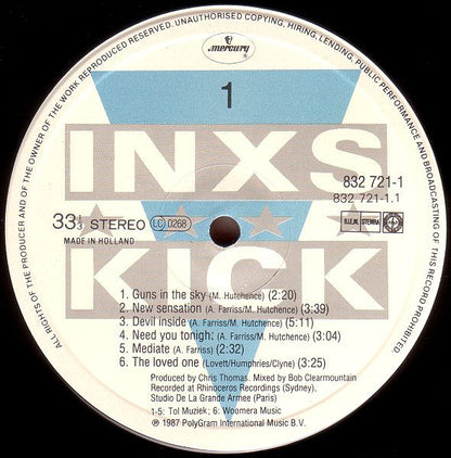 INXS - Kick Vinyl LP