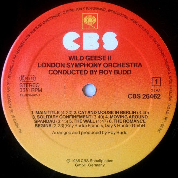 Roy Budd, The London Symphony Orchestra - Wild Geese II Vinyl LP