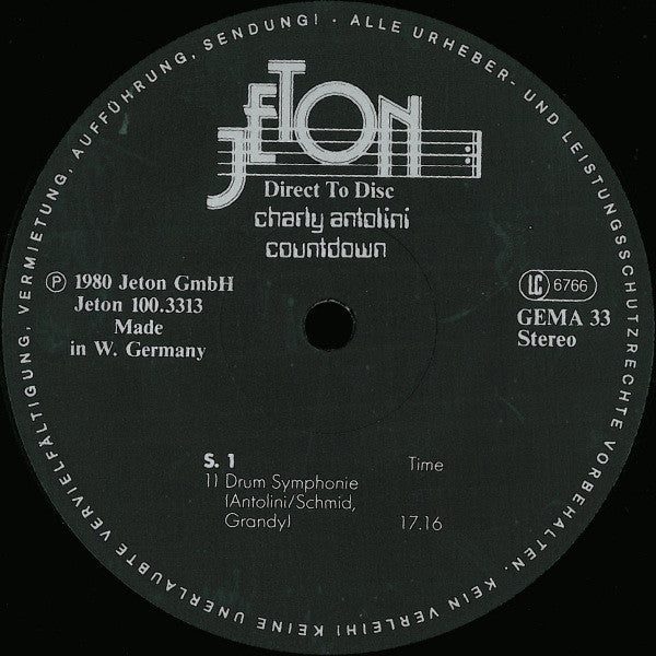 Charly Antolini - Countdown Vinyl LP
