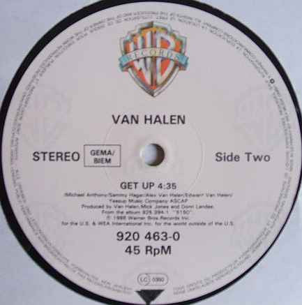 Van Halen ‎- Why Can't This Be Love E X T E N D E D Mix / Get Up Vinyl 12"