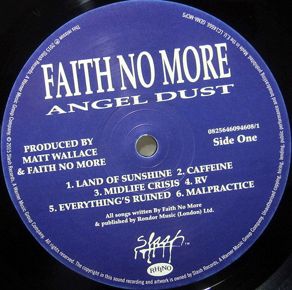 Faith No More ‎- Angel Dust Vinyl 2LP Deluxe Edition