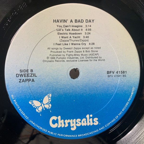 Dweezil Zappa - Havin' A Bad Day Vinyl LP US