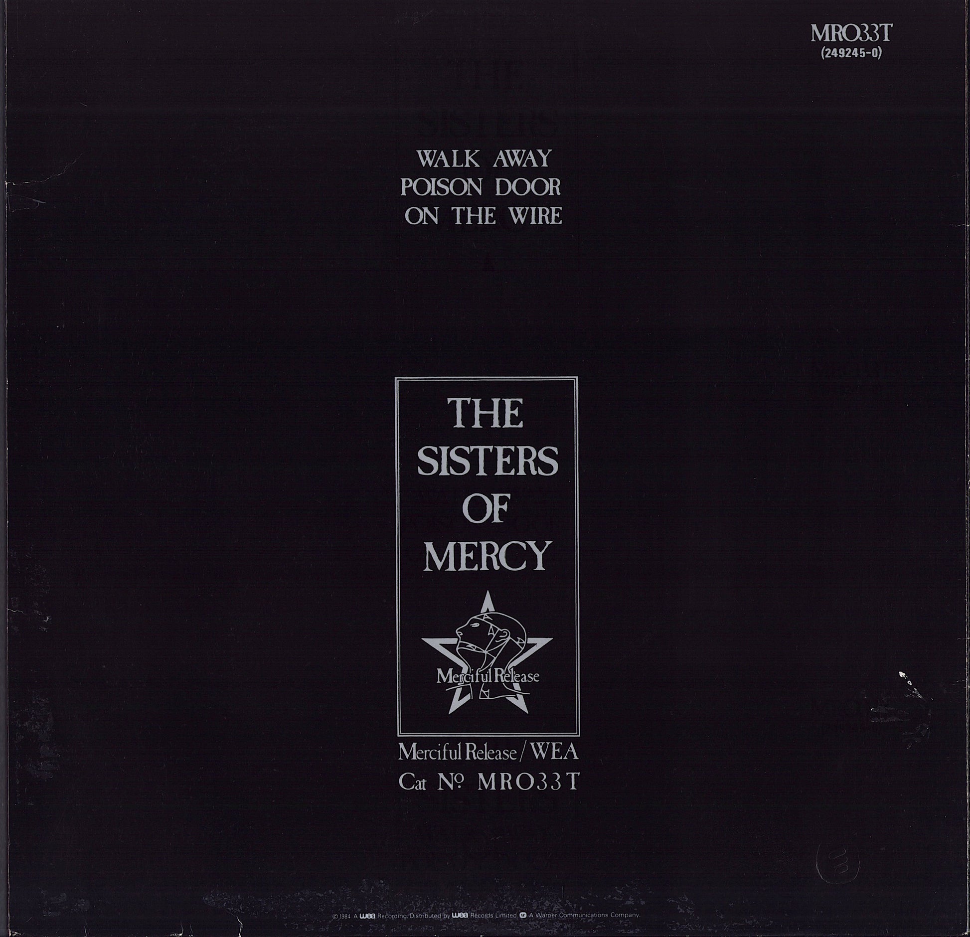 The Sisters Of Mercy - Walk Away Vinyl 12"