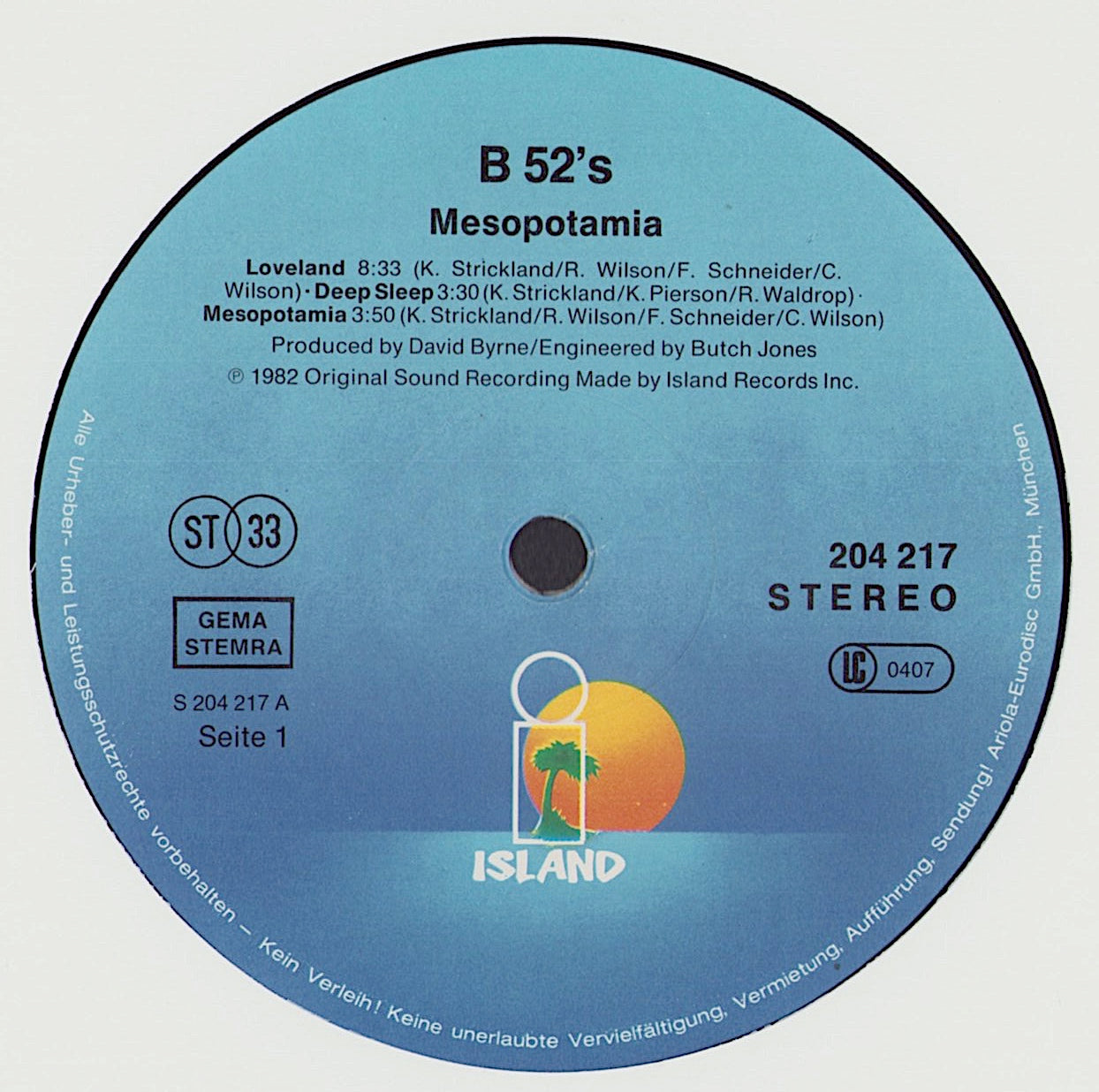 The B-52´s - Mesopotamia Vinyl LP