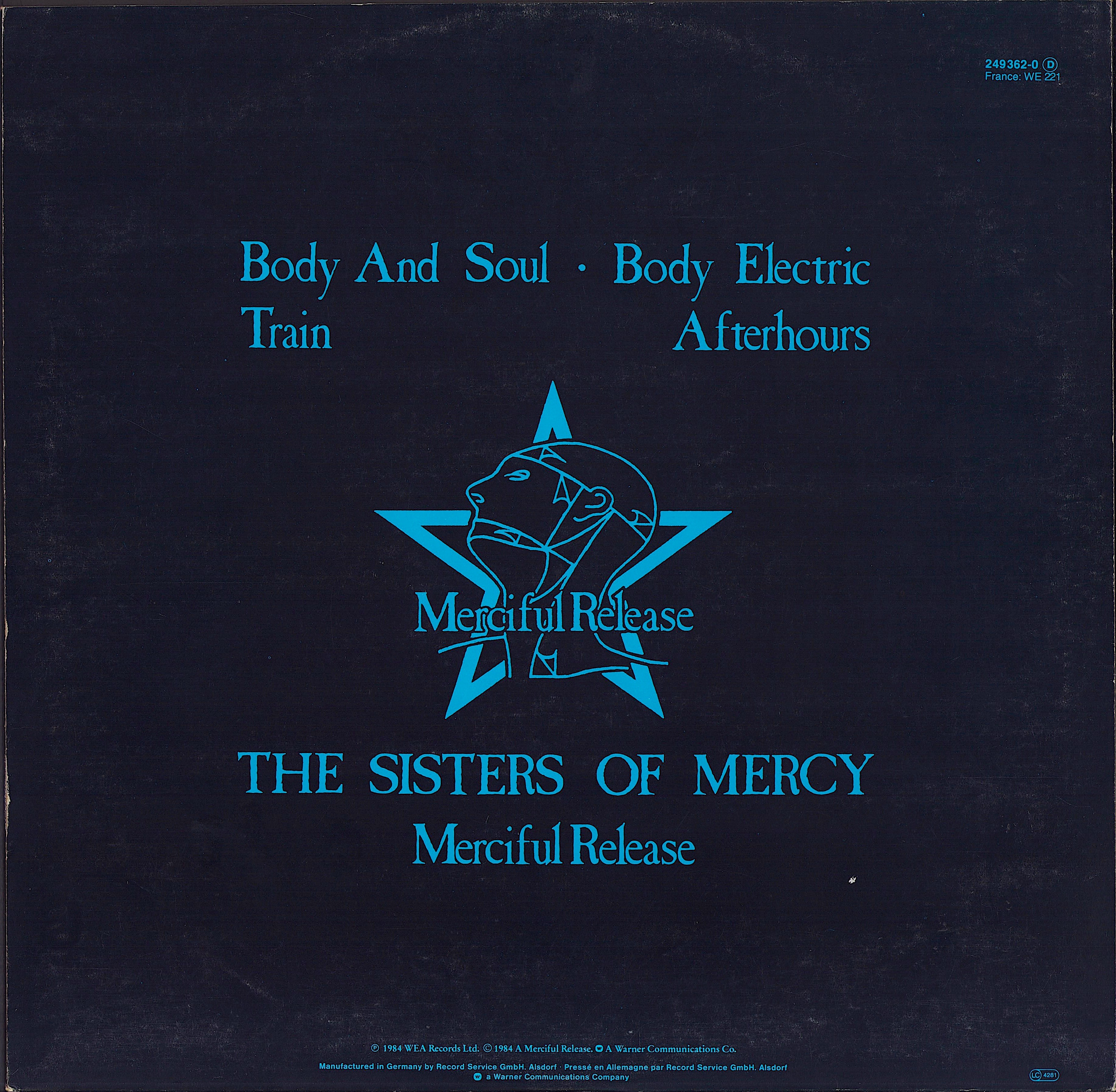 The Sisters Of Mercy ‎- Body And Soul (Vinyl 12