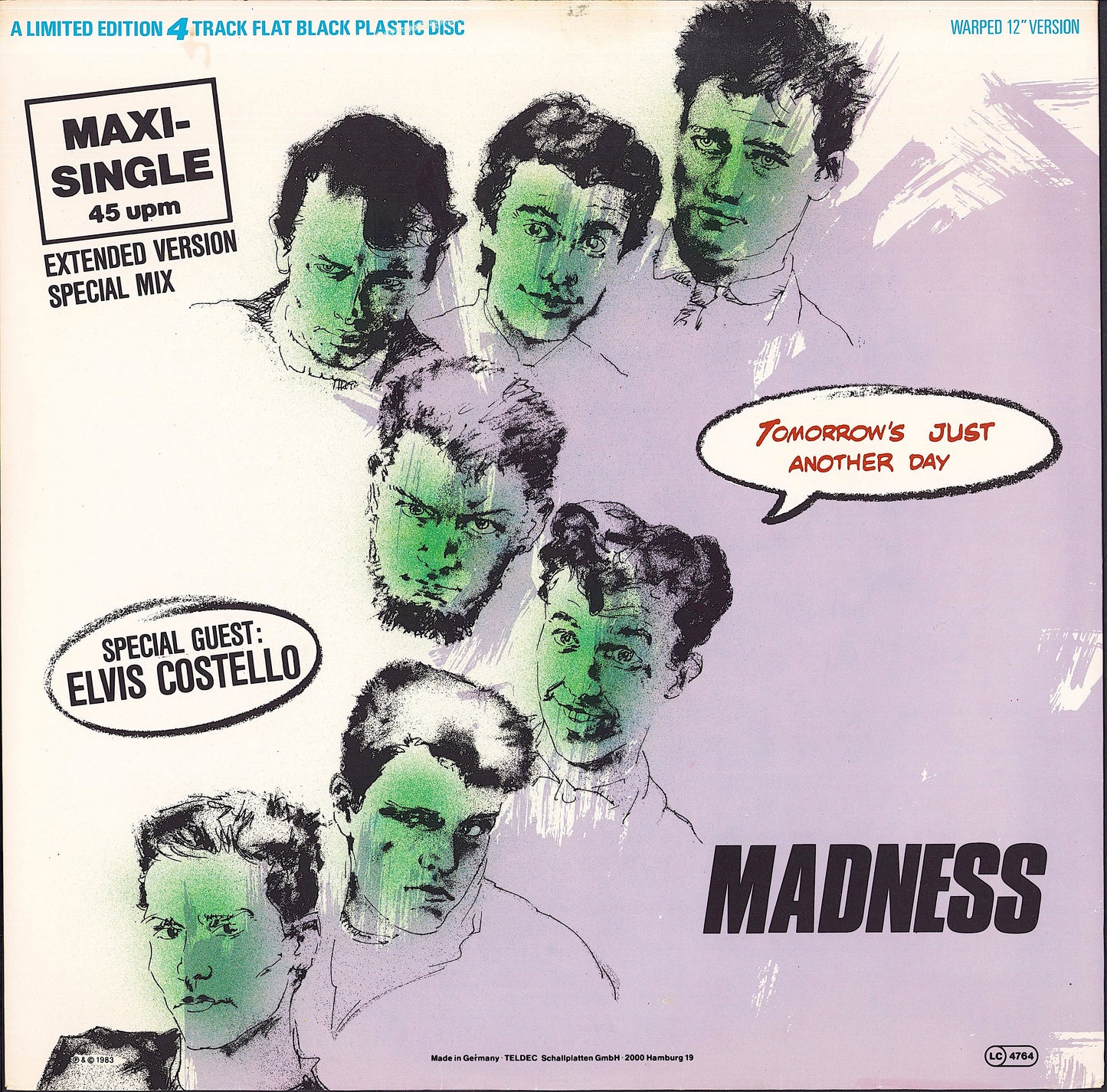 Madness ‎- Tomorrow's Just Another Day (Warped 12" Version) (Vinyl 12")