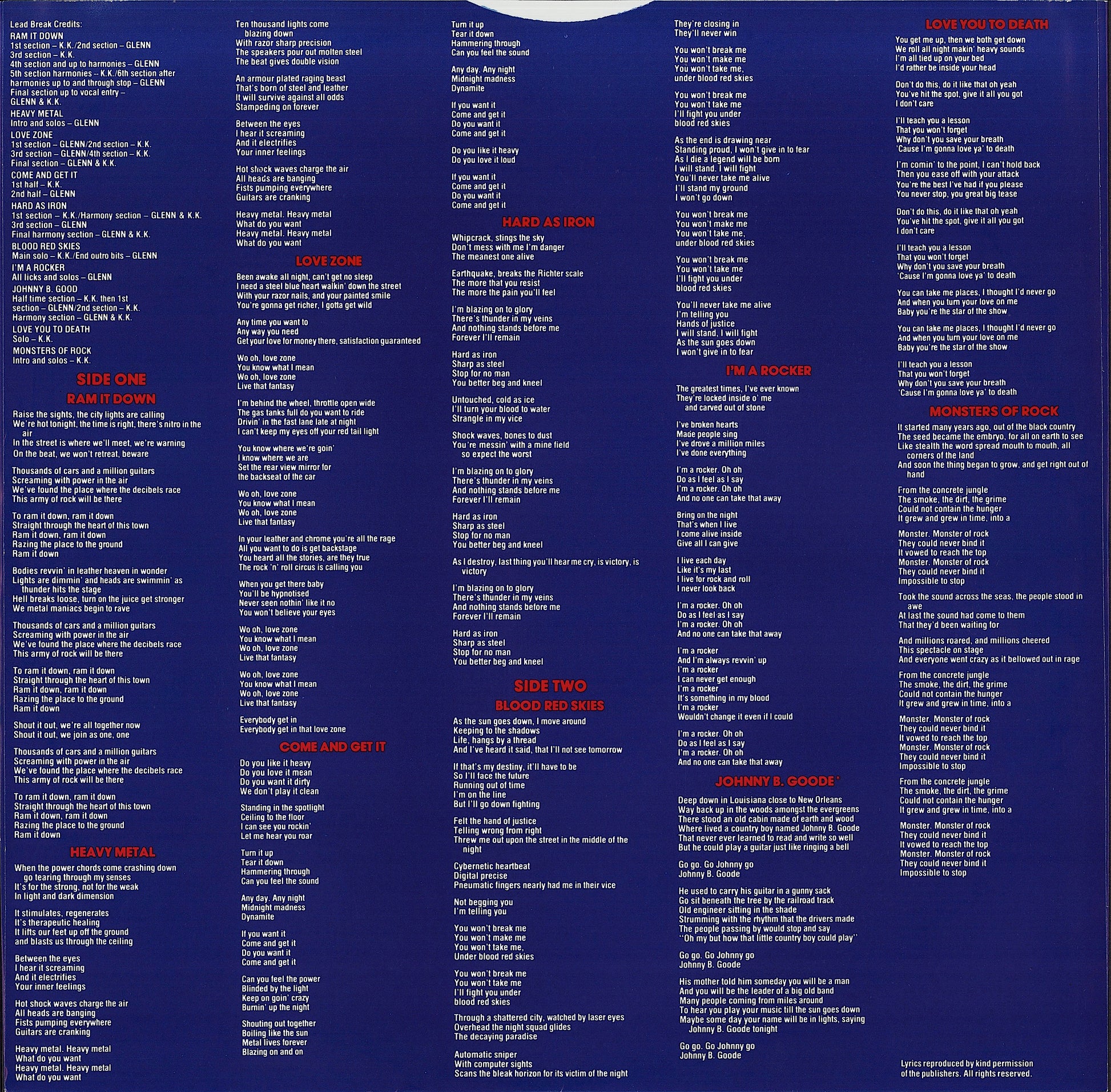 Judas Priest - Ram It Down Vinyl LP