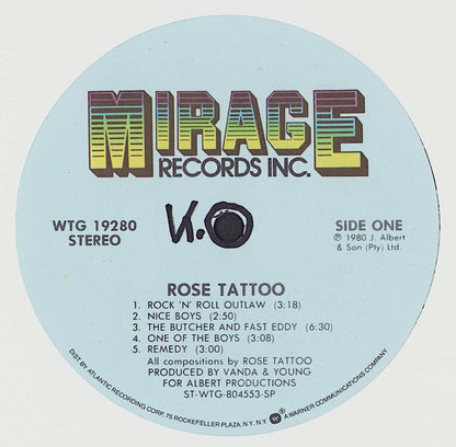Rose Tattoo - Rose Tattoo Vinyl LP US