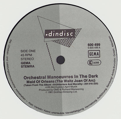 Orchestral Manoeuvres In The Dark - Maid Of Orleans Vinyl 12"