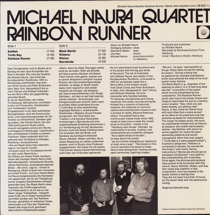 Michael Naura Quartet ‎- Rainbow Runner Vinyl LP