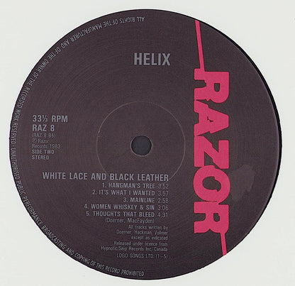 Helix - White Lace & Black Leather Vinyl LP