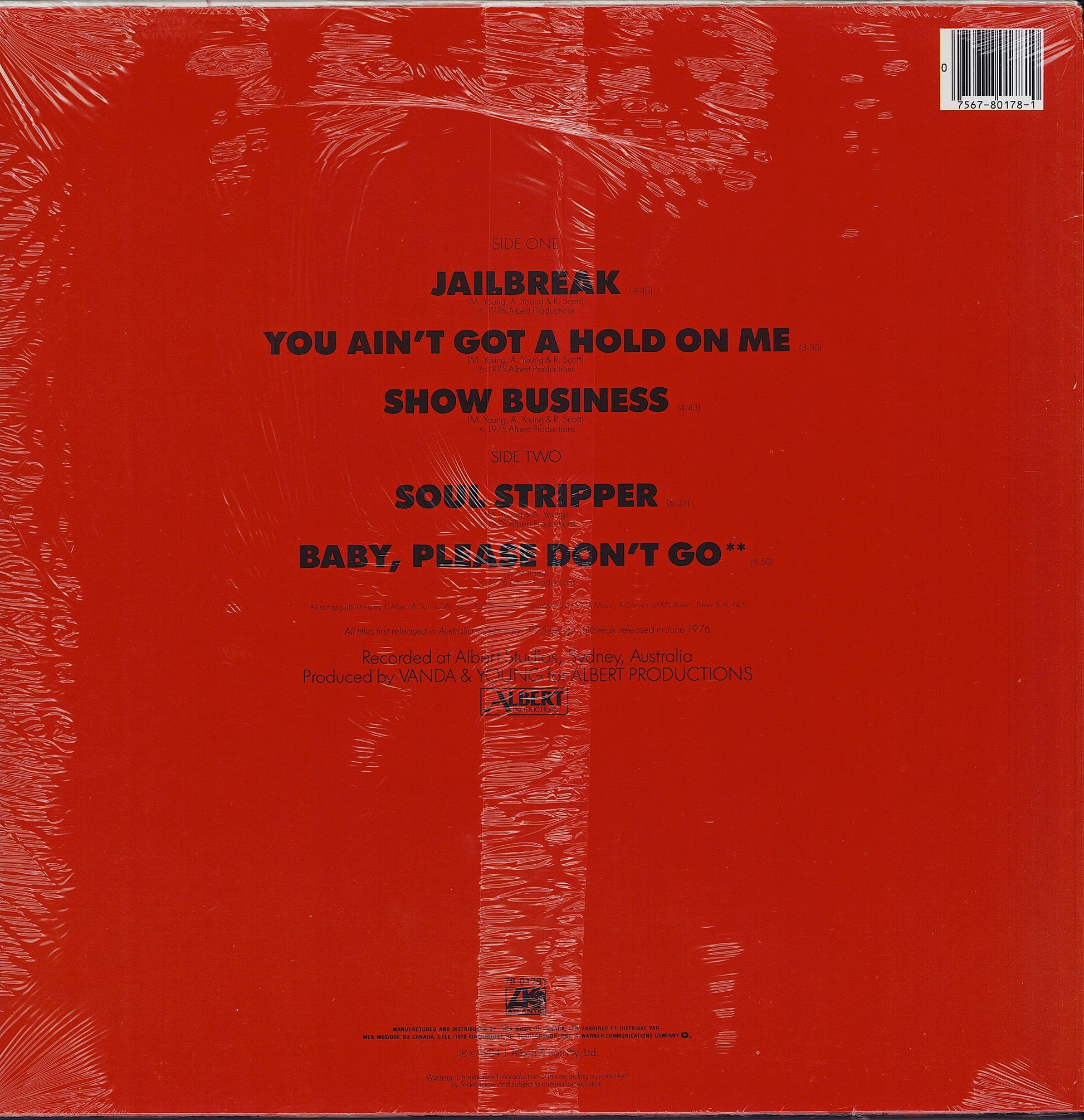 AC/DC - '74 Jailbreak Vinyl LP US