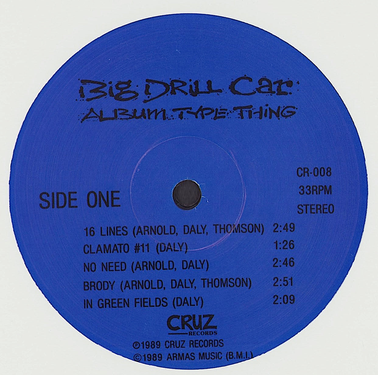 Big Drill Car ‎- Album Type Thing Vinyl LP