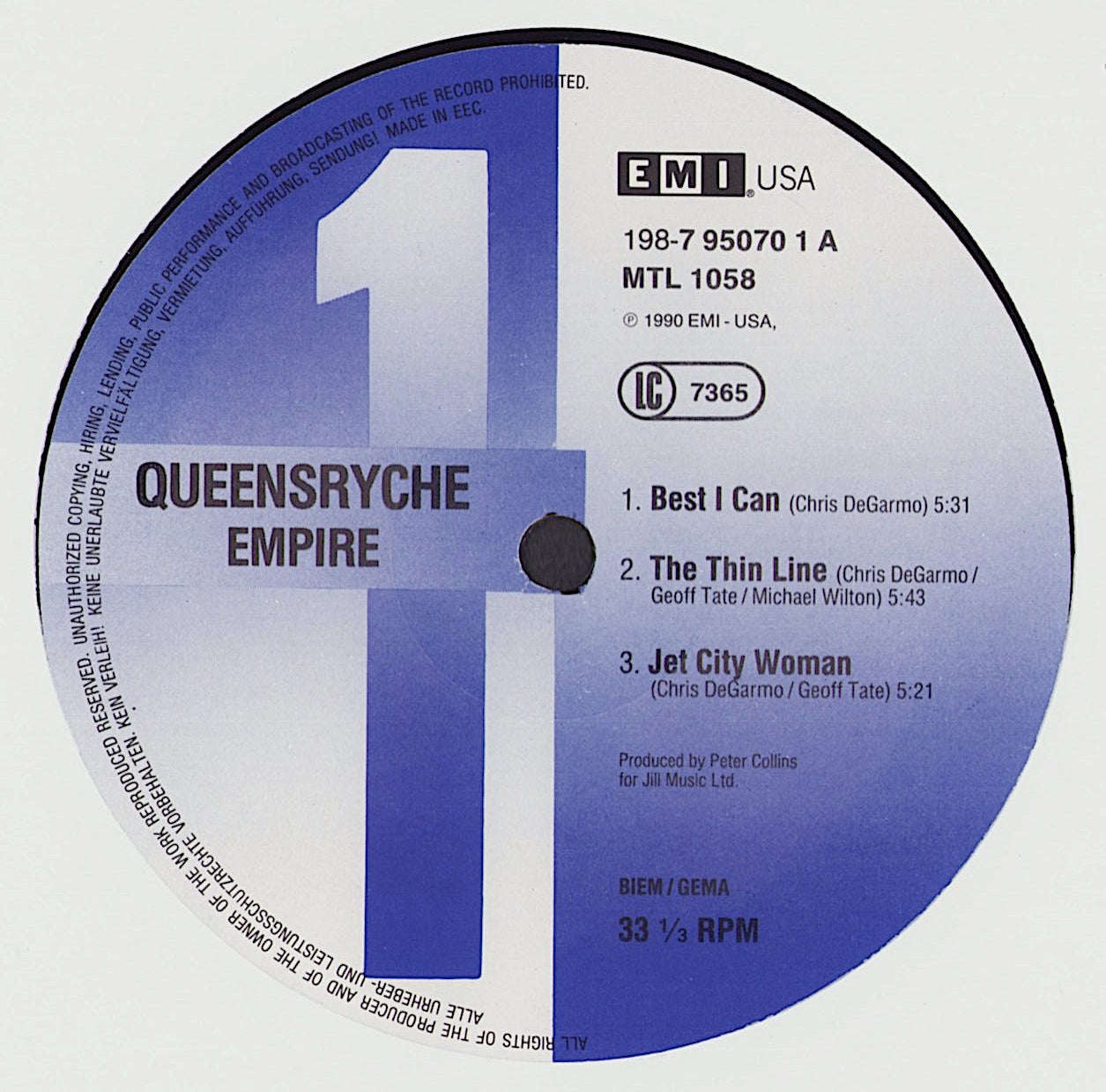 Queensrÿche - Empire Vinyl 2LP