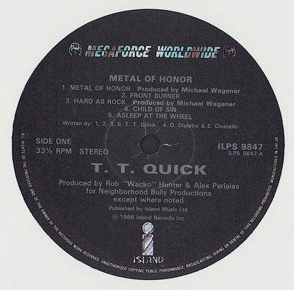TT Quick - Metal Of Honor Vinyl LP