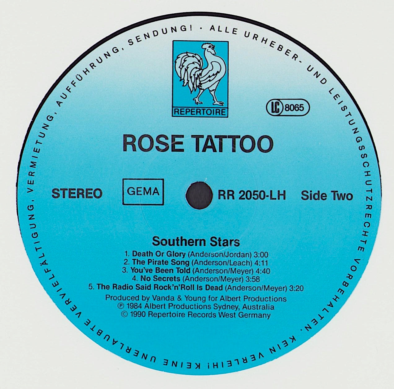 Rose Tattoo - Southern Stars Vinyl LP