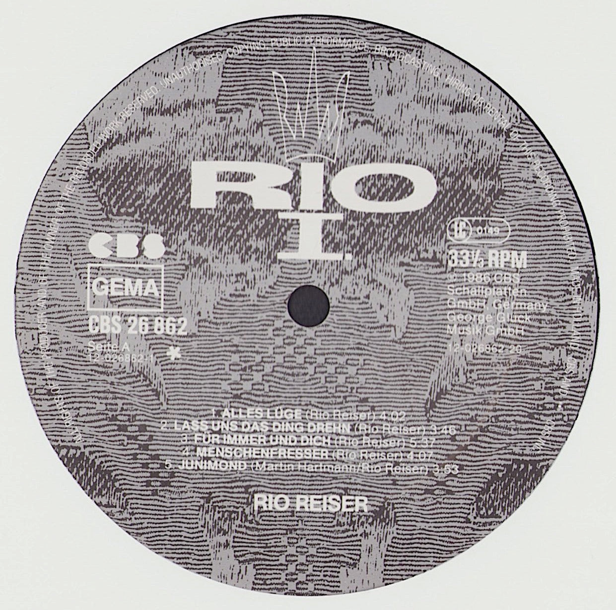 Rio Reiser - Rio I. Vinyl LP