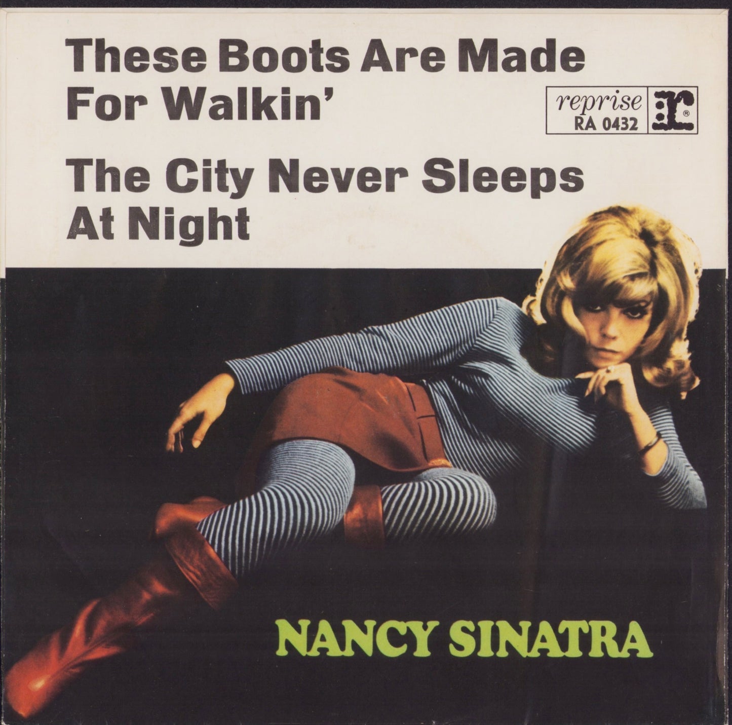 Nancy Sinatra ‎- These Boots Are Made For Walkin' / The City Never Sleeps At Night Vinyl 7"