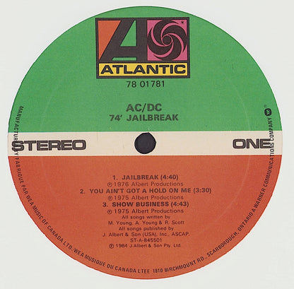 AC/DC - '74 Jailbreak Vinyl LP US