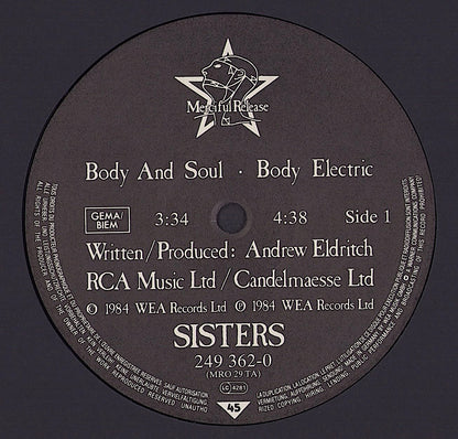 The Sisters Of Mercy ‎- Body And Soul Vinyl 12"