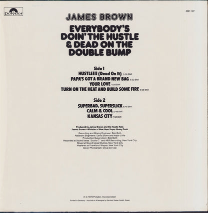 James Brown - Everybody's Doin' The Hustle & Dead On The Double Bump Vinyl LP