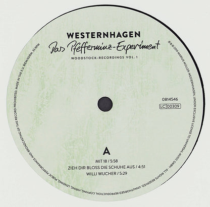 Westernhagen - Das Pfefferminz-Experiment Woodstock-Recordings Vol. 1