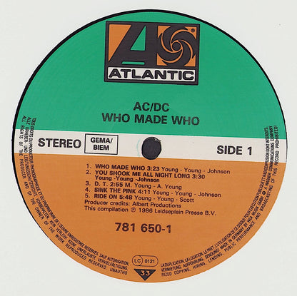 AC/DC - Who Made Who Vinyl LP